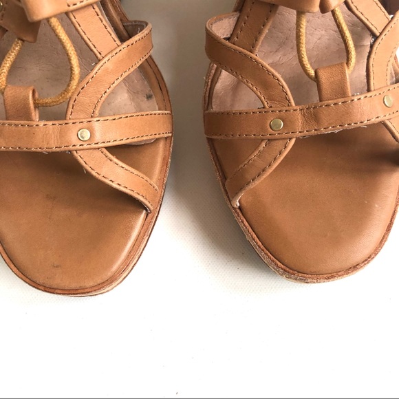 Joie Tan Larissa Wedge Lace-Up Gladiator Sandal - Picture 4 of 10